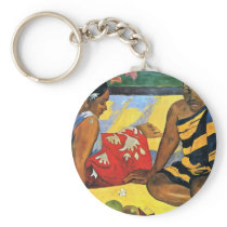 Two Women Of Tahiti (What'S New Parau Api) Key Chain