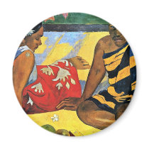 Two Women Of Tahiti (What'S New Parau Api) Refrigerator Magnet