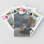 Two Women on a Gray Shingle Beach at Night Deck Of Cards