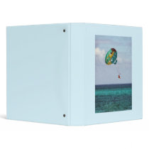 Two Women Parasailing in the Bahamas Vinyl Binder