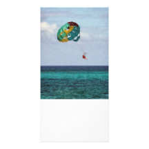 Two Women Parasailing in the Bahamas Picture Card