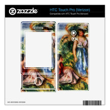 Two women with young girls in a landscape - Renoir HTC Touch Pro Skins