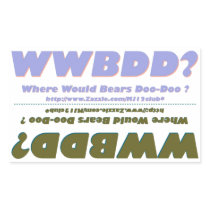 Two WWBDD? Mini Bumper Strickers in One Sticker