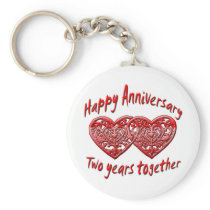 Two Years Together Keychain
