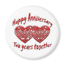 Two Years Together Magnet