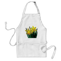 Two Yellow Daffodils Aprons by SusanSavad Two Yellow Daffodils Aprons