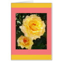 Two Yellow & Pink Roses cards