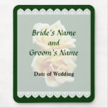 Two Yellow Roses Wedding Favors Mouse Pad