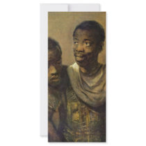 Two Young Africans., Jonge  By Rembrandt Van Rijn Rack Card