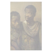 Two Young Africans., Jonge  By Rembrandt Van Rijn Stationery Paper