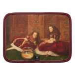 Two Young Sisters in Velvet Dresses Organizer