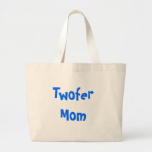 Twofer Mom Tote Bags