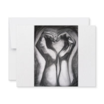 twohands - one heart invitations by WriterPainter twohands - one heart invitations
