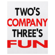 Two's Company Three's Fun flyers