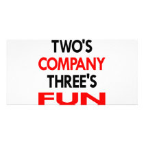 Two's Company Three's Fun photo cards