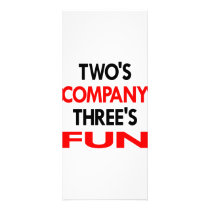 Two's Company Three's Fun rack cards