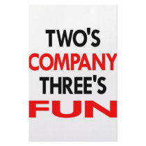Two's Company Three's Fun stationery