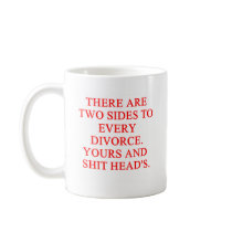 twos sides to a divorce mugs