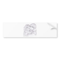 twosome lovers hug bumper stickers