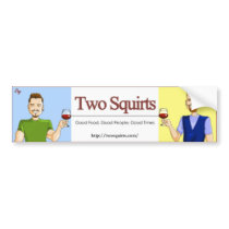 TwoSquirts Bumper Sticker bumper stickers