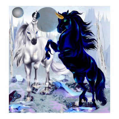 TwoUnicornsFantasy Posters by Lotacats
