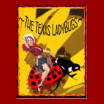 TX LadyBugs Poster with Kitty Bug posters