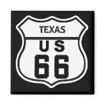 TX US ROUTE 66 magnets