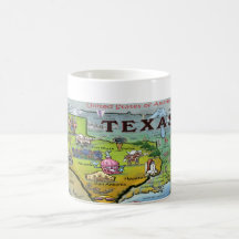TX USA Map Mug