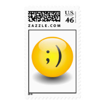 Txt Smiley Wink Postage stamps