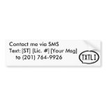 TXTLI Rectangular Bumper Sticker