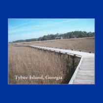 Tybee Island Georgia GA Postcard Photograph by ScenicEarthStudios Tybee Island Georgia GA Postcard Photograph