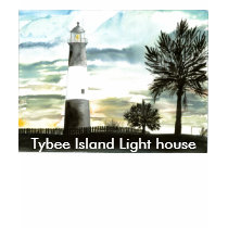 TYBEE Island Lighthouse art collectible gifts, ... t-shirts