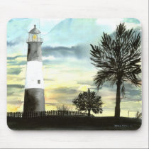 Tybee Island Lighthouse mouse pad mousepads
