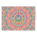 tye dye peace card
