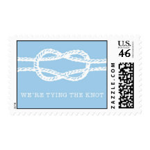 Tying the knot - blue by Ceci New York Stamp