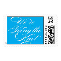 Tying The Knot - Blue Theme Postage