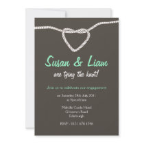 Tying the Knot Engagement Party Custom Announcements