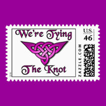 Tying The Knot Fuschia stamps