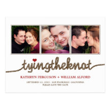 Tying The Knot Photo Save The Date Card Post Cards