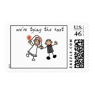 Tying the knot postage stamps