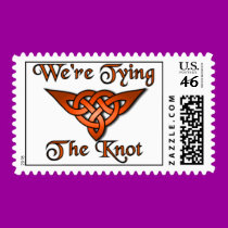 Tying The Knot Red stamps