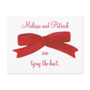 Tying the knot, wedding invitations, postcards postcard
