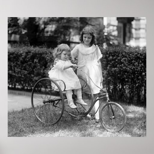 Tyke on Trike, 1920s Print