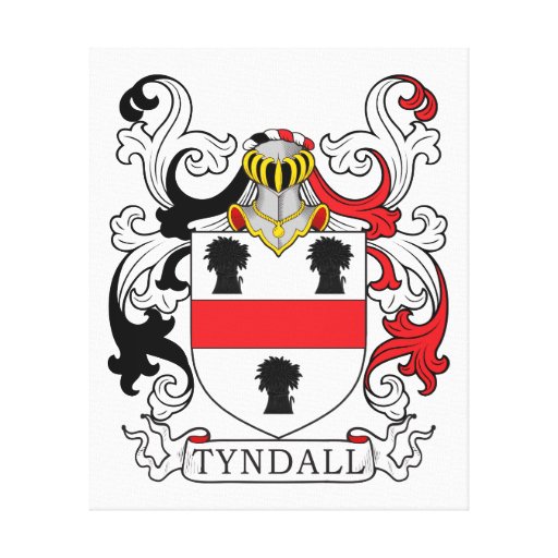 Tyndall Family Crest Canvas Print Zazzle