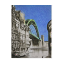Tyne Bridge, England Postcard