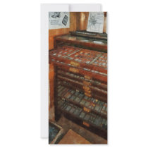 Type Case Customized Rack Card