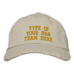 Type in Your NBA Team Here Embroidered Hats