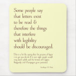 Type is more than legibility Mousepad