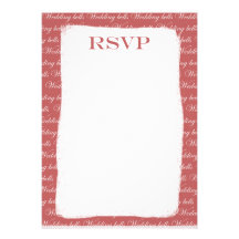 Type Wedding RSPV Invite Pink