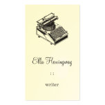 Type Writing Machine Business Card